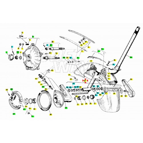 Perno sospensione anteriore Vespa...