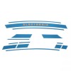 Kit adesivi laterali blu Vespa 125 ET3