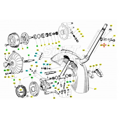 Coppia serrature bloccasterzo e...