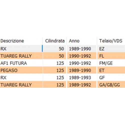 Vetro freccia Cev 326 327 Aprilia AF1...