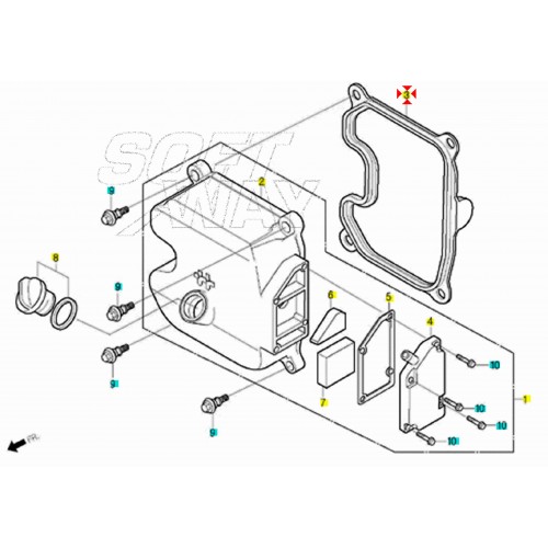 Guarnizione coperchio testa Daelim...