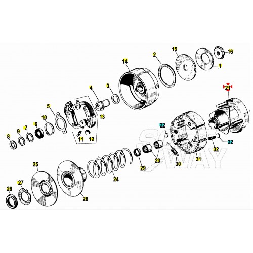 Boccolo variatore porta masse Piaggio...