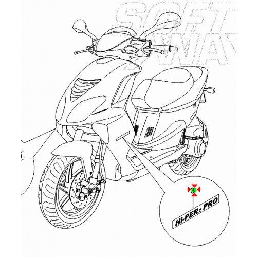 Adesivo sinistro carena anteriore...