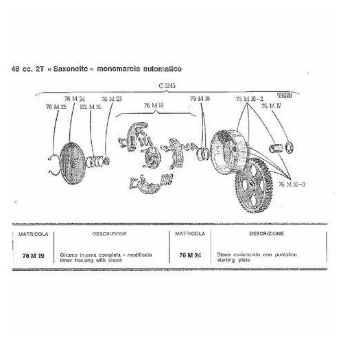 Disco avviamento Sachs Saxonette...