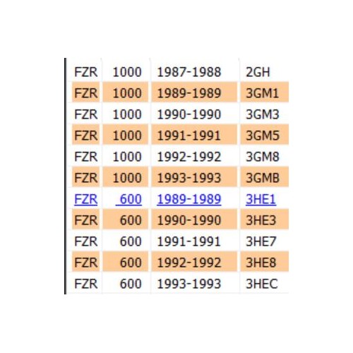 Specchio sinistro Yamaha FZR 600 e 1000