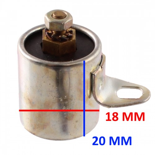 Condensatore con staffa da 18 x 20 mm