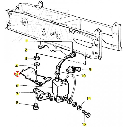 Tegolino parapolvere Piaggio Bravo...