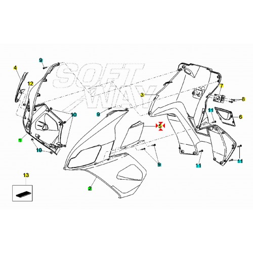Deflettore aria scudo anteriore...