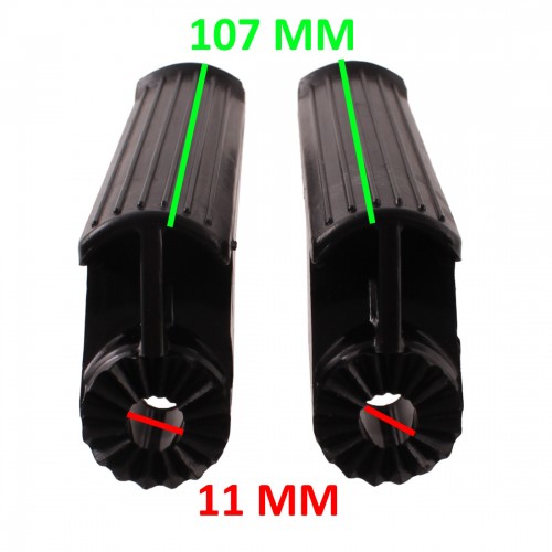 Coppia pedane poggiapiedi in plastica...