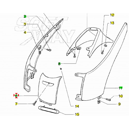 Sportello ispezione candela Piaggio...