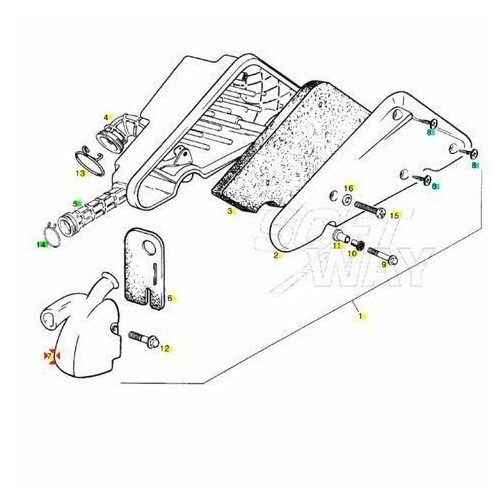 Scatola filtro aria Derbi 50