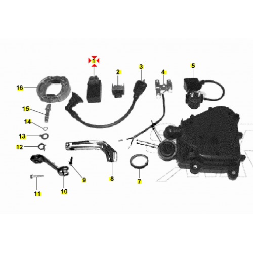 Centralina CDI Garelli Rider Tiesse -...