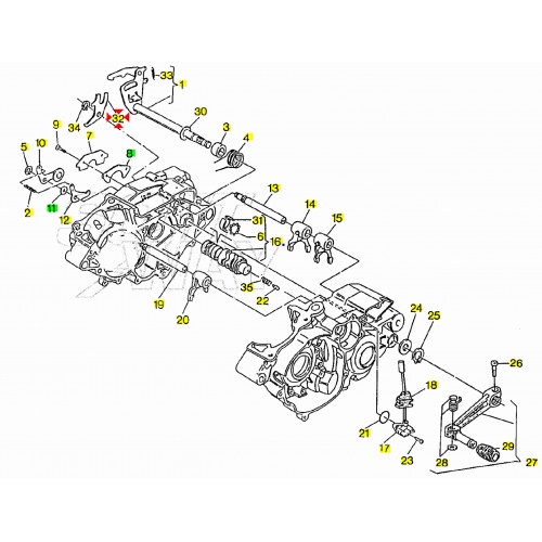 Piastra fermo rotazione albero...