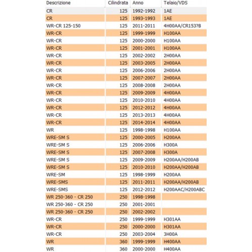 Rocchetto cambio desmodromico...