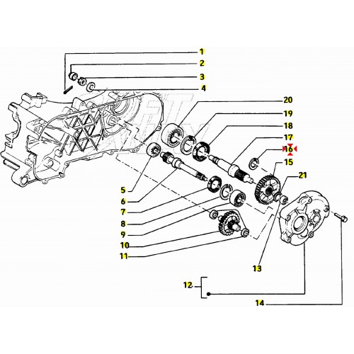 Distanziale asse perno ruota...