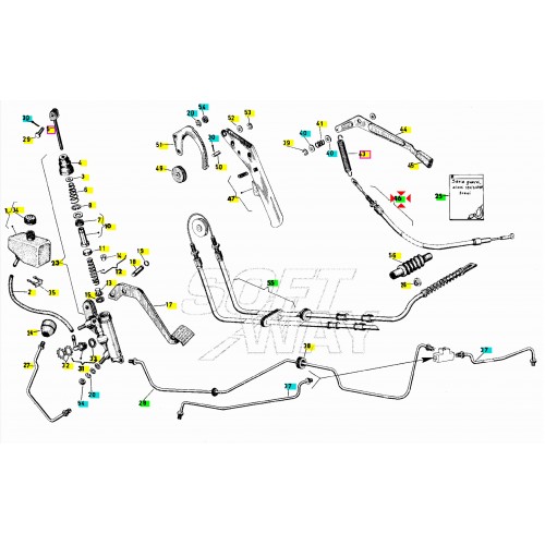 Trasmissione retromarcia Piaggio Ape...