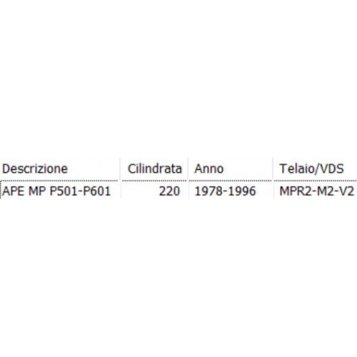 Cavo trasmissione gas Piaggio Ape MP...