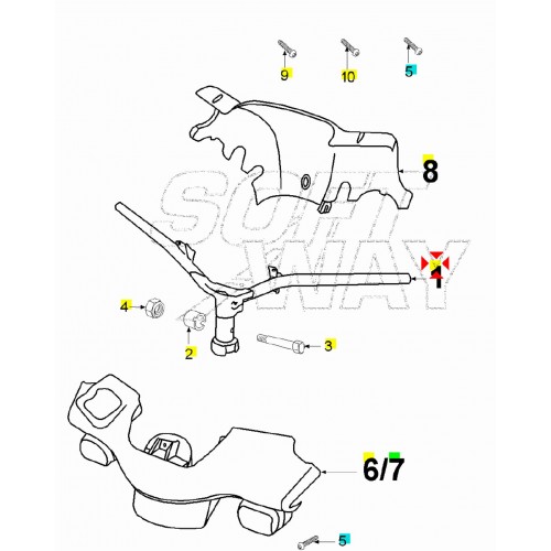 Manubrio Peugeot Trekker - 746147