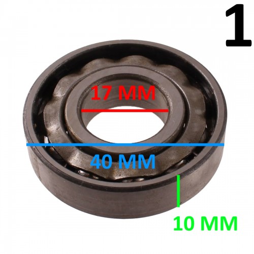 Cuscinetto a sfere estraibile 17 x 40...