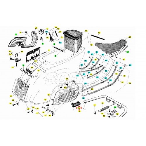 Coppia gommini cavalletto Piaggio...