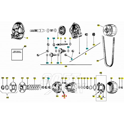 Kit molle frizione Piaggio Ciao Si...