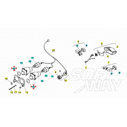 Cerchiello faro anteriore Malaguti...