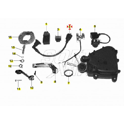 Bobina accensione Garelli Rider -...