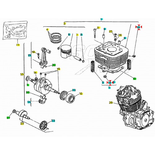 Gommino antivibrante alette testa...
