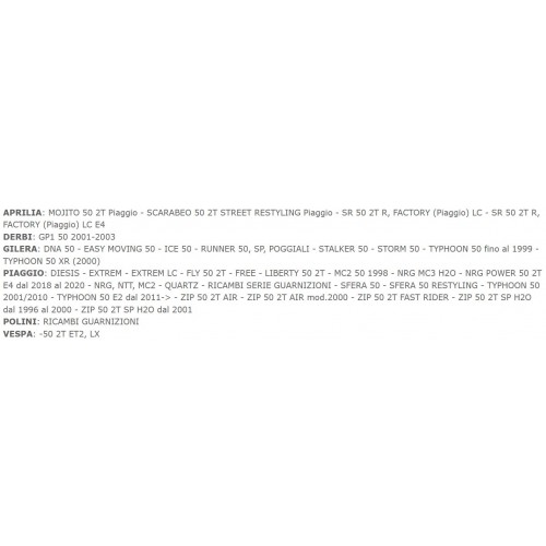 kit guarnizioni cilindro Polini...