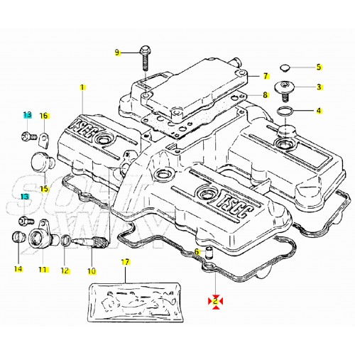 Guarnizione testata per Suzuki GSX 550