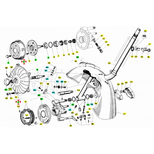 Tamburo freno anteriore Vespa 50...