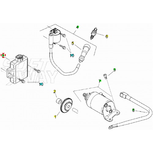 Centralina CDI a 6 pin Aprilia...