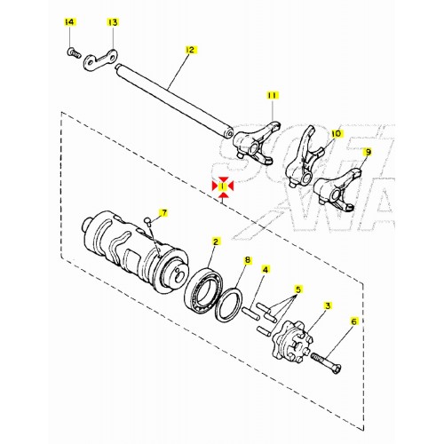 Tamburo desmodromico Yamaha Virago...