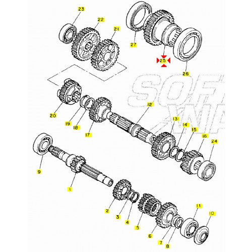 Ingranaggio condotto Yamaha XV Virago...