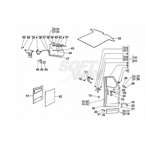 Guarnizione completa porta Piaggio...