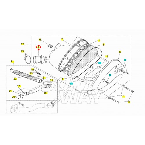 Manicotto carburatore Aprilia SR -...