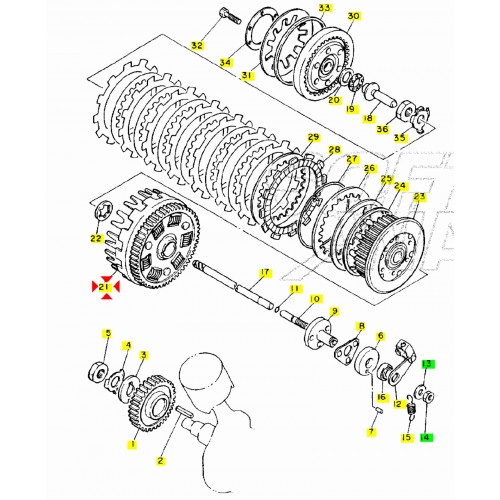Campana frizione Yamaha XV Virago -...