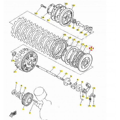 Spingidischi frizione Yamaha XV...