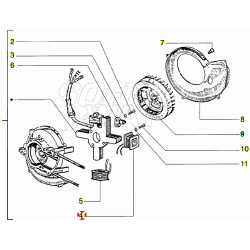 Bobina bassa tensione Piaggio Ciao Si...