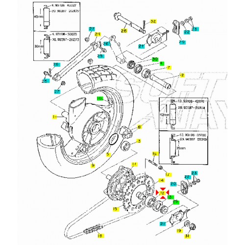 Cuscinetto a sfere Yamaha FZR -...