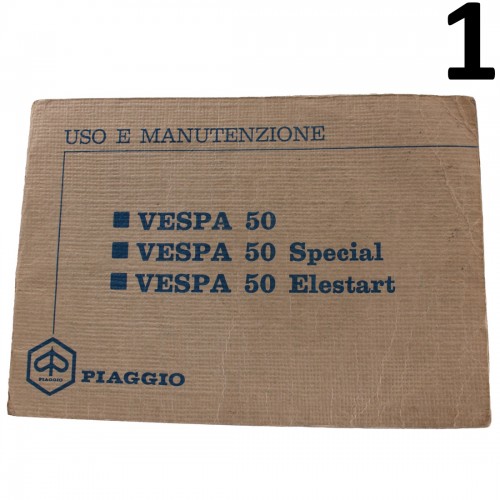 Manuale uso manutenzione Vespa 50...