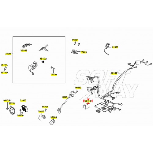 Centralina elettronica Kymco 50 a 4...