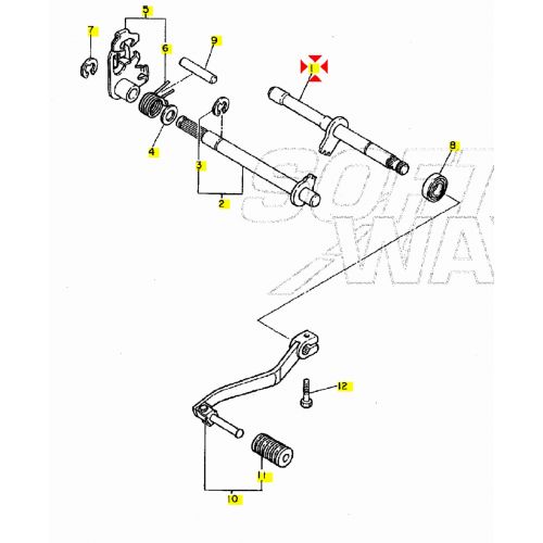 Albero selettore cambio esterno...