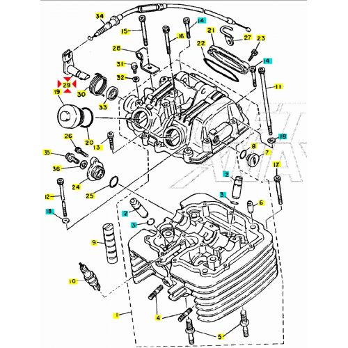 Camma decompressione Yamaha XT TT 550...