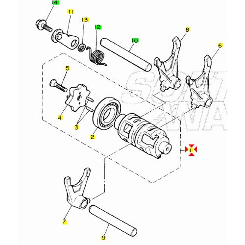Tamburo desmodromico Yamaha XT 550 e...