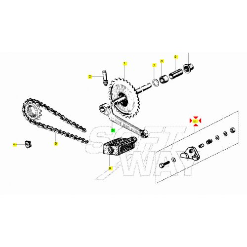tendicatena Piaggio Bravo Si Grillo