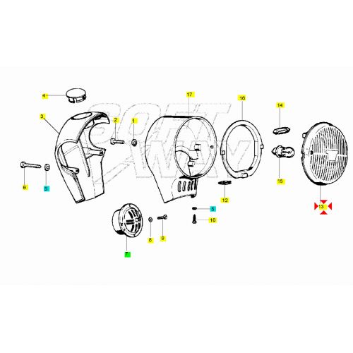 Gruppo ottico anteriore Piaggio...