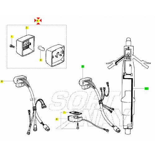 Fanale posteriore Piaggio Grillo