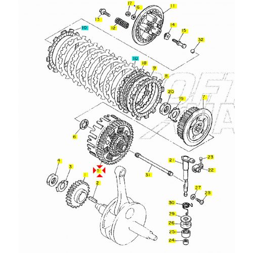 Campana frizione Yamaha XT 600  -...