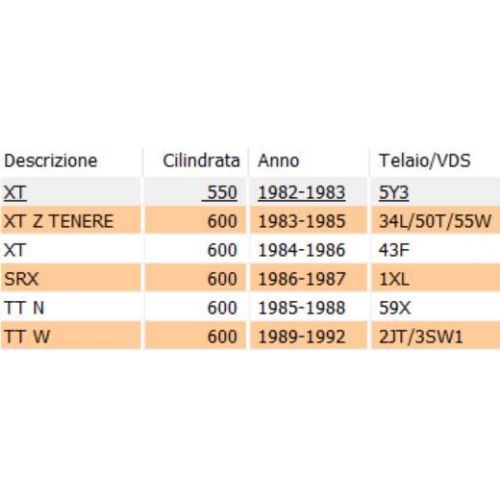 Albero secondario cambio Yamaha XT -...